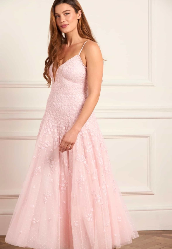 SUKIENKA SCATTER BLOSSOM CAMI PUDROWY RÓŻ