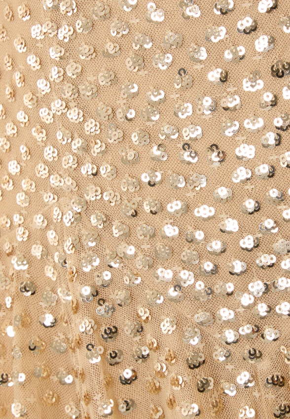 SUKIENKA SEQUIN CASCADE CAMI MIODOWY BRĄZ