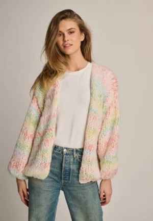 KARDIGAN ISA Z ALPAKI KREMOWY