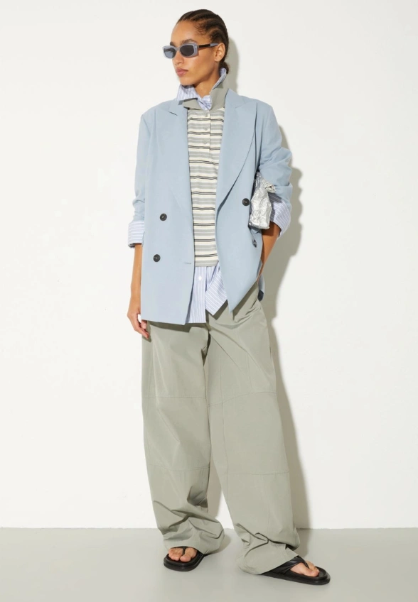 KOSZULA OVERSIZE MCOCANNETI BŁĘKITNA