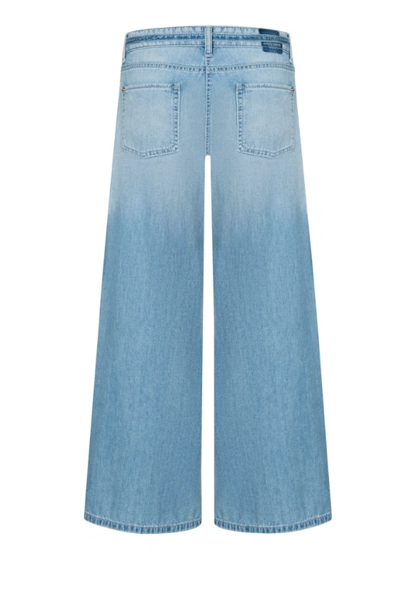 SPODNIE PALAZZO CROPPED JASNO-NIEBIESKIE