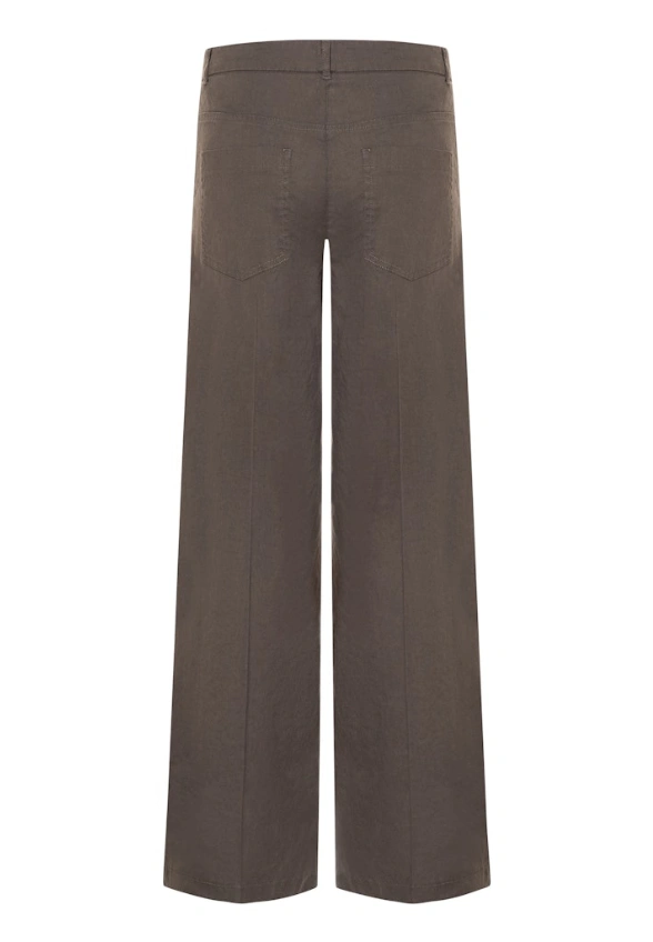 SPODNIE ADRIENNE WIDE-FIT KHAKI