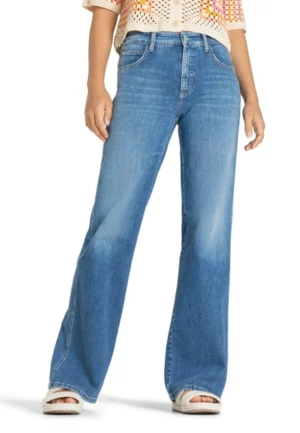 SPODNIE JEANSOWE AIMEE WIDE-FIT NIEBIESKIE