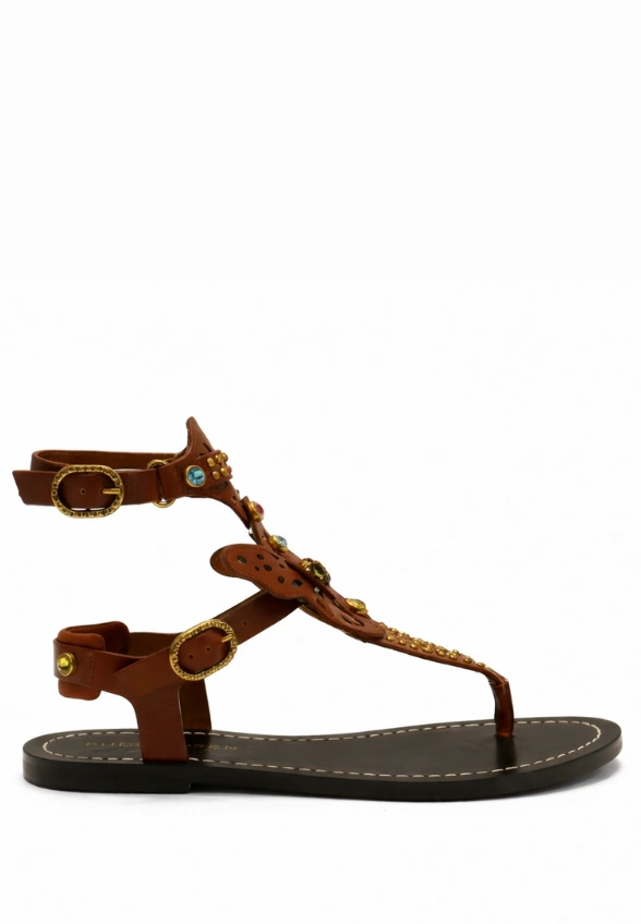 SANDAŁY BUTTERFLY GLADIATOR BRĄZOWE