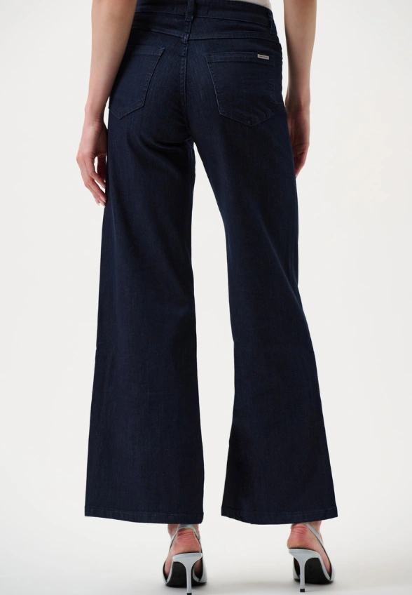 SPODNIE JEANSOWE GOLDIE WIDE-FIT GRANATOWE