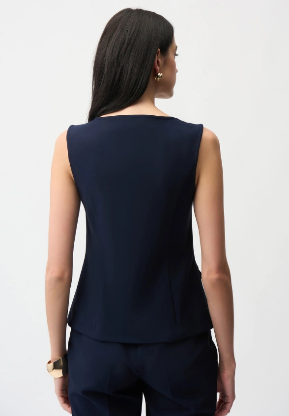 KAMIZELKA Z ZAMKIEM GRANATOWA