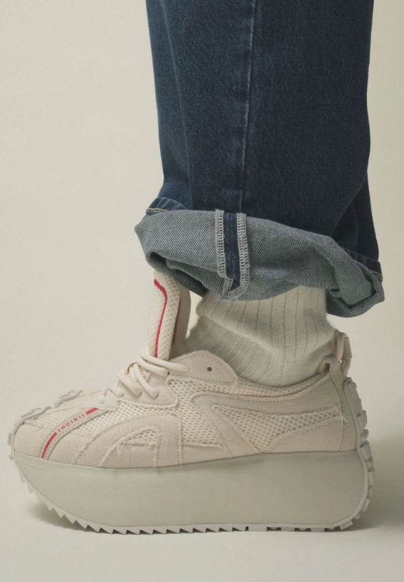 SNEAKERSY MARIBELLA DENIM KREMOWE