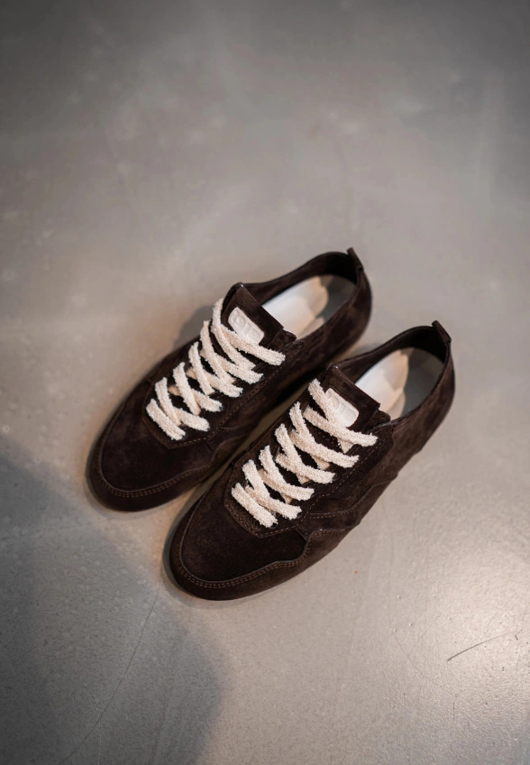 SNEAKERSY DROP ZAMSZOWE CZEKOLADOWY BRĄZ