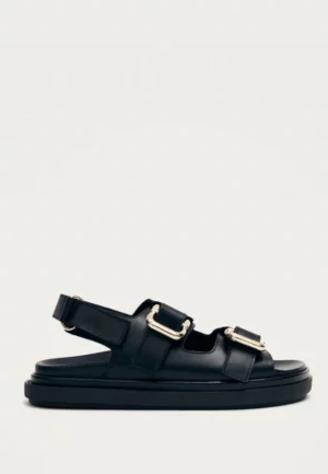 SANDAŁY SKÓRZANE HARPER CZARNE