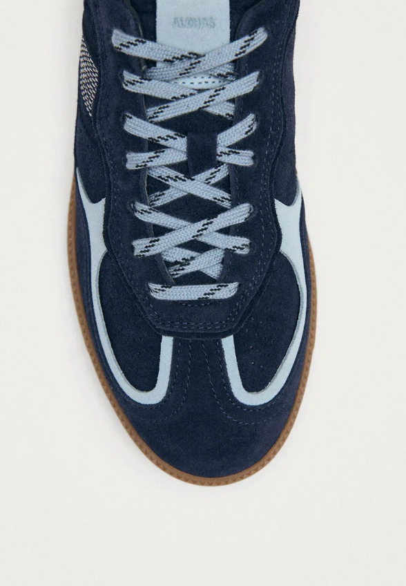 SNEAKERSY TB.490 RIFW Z ZAMSZOWEJ SKÓRY NIEBIESKIE