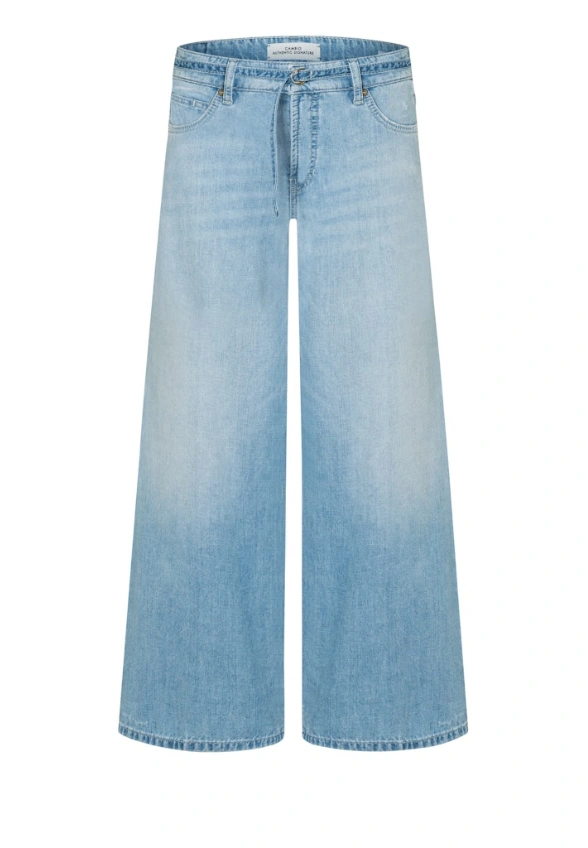 SPODNIE PALAZZO CROPPED JASNO-NIEBIESKIE