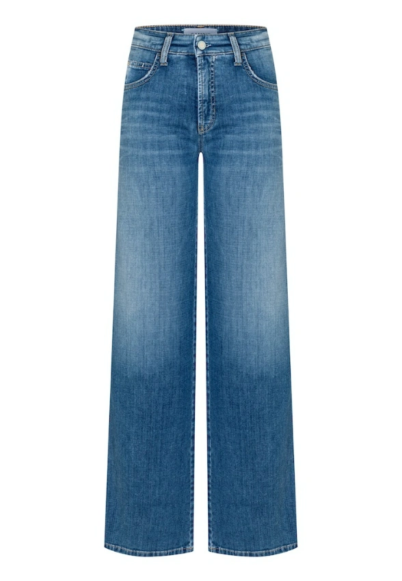 SPODNIE JEANSOWE AIMEE WIDE-FIT NIEBIESKIE