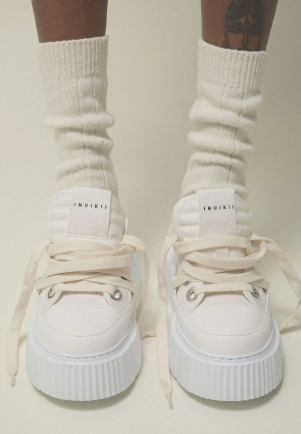 SNEAKERSY MATILDA CANVAS LOW KREMOWE