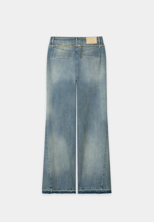 SPODNIE JEANSOWE FLARED NIEBIESKIE