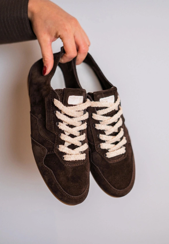 SNEAKERSY DROP ZAMSZOWE CZEKOLADOWY BRĄZ