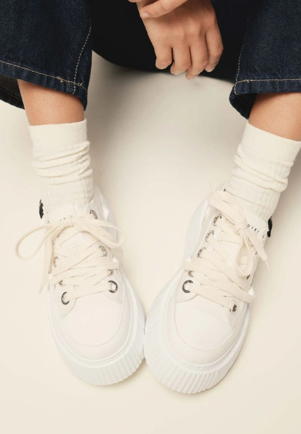 SNEAKERSY MATILDA CANVAS LOW KREMOWE