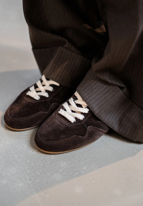 SNEAKERSY DROP ZAMSZOWE CZEKOLADOWY BRĄZ