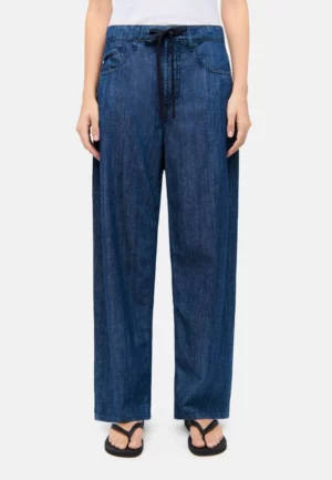 SPODNIE JEANSOWE BAGGY GRANATOWE