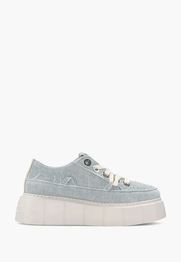 SNEAKERSY MATILDA FRAYED DENIM BŁĘKITNE