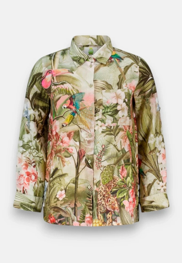 KOSZULA LNIANA KHAKI