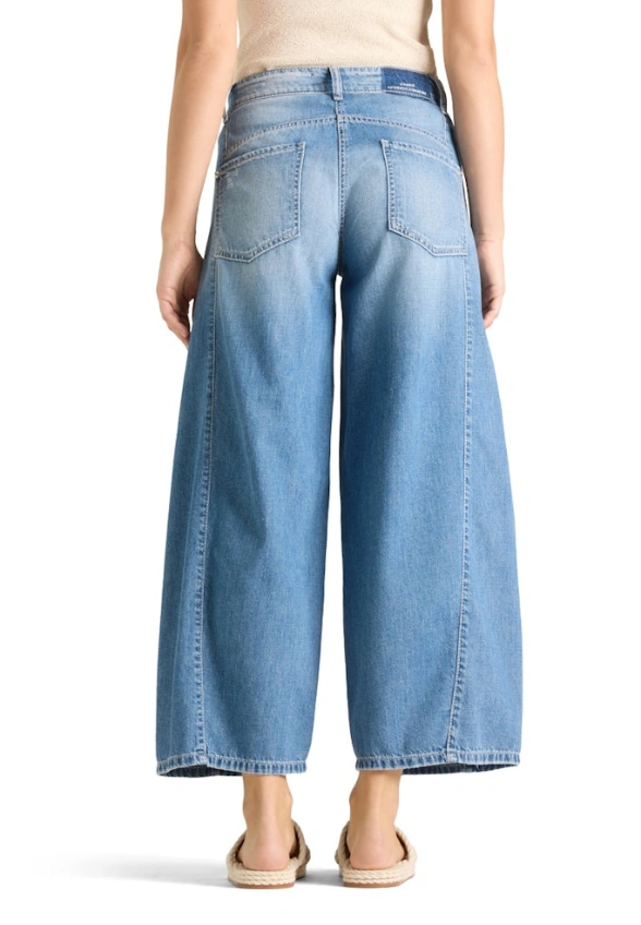SPODNIE JEANSOWE ORLA WIDE-FIT NIEBIESKIE