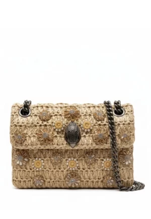 TOREBKA TWEED MINI KENSINGTON BEŻOWA