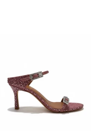 SANDAŁY STRASS DOUBLE RÓŻOWE