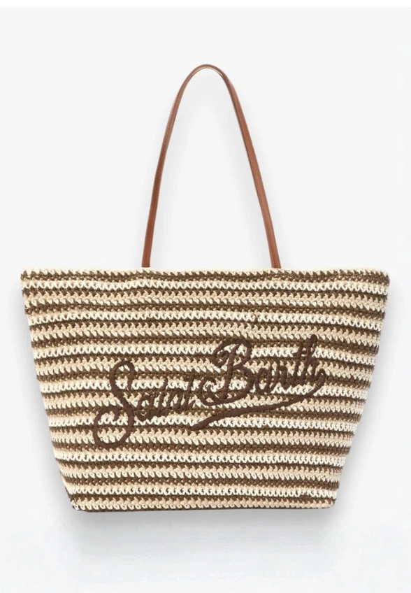 TORBA CROCHET TOTE BRĄZOWA