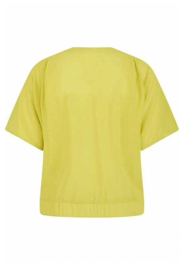 BLUZA Z SIATECZKI LIMONKOWA
