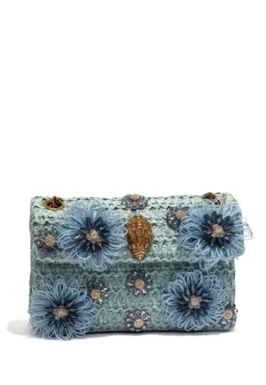 TOREBKA RAFFIA MINI KENINGSTON NIEBIESKA
