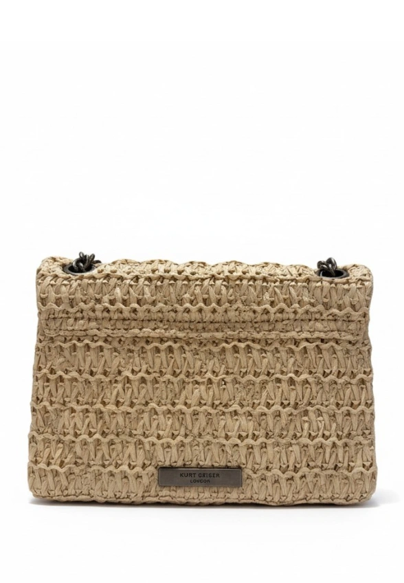 TOREBKA TWEED MINI KENSINGTON BEŻOWA