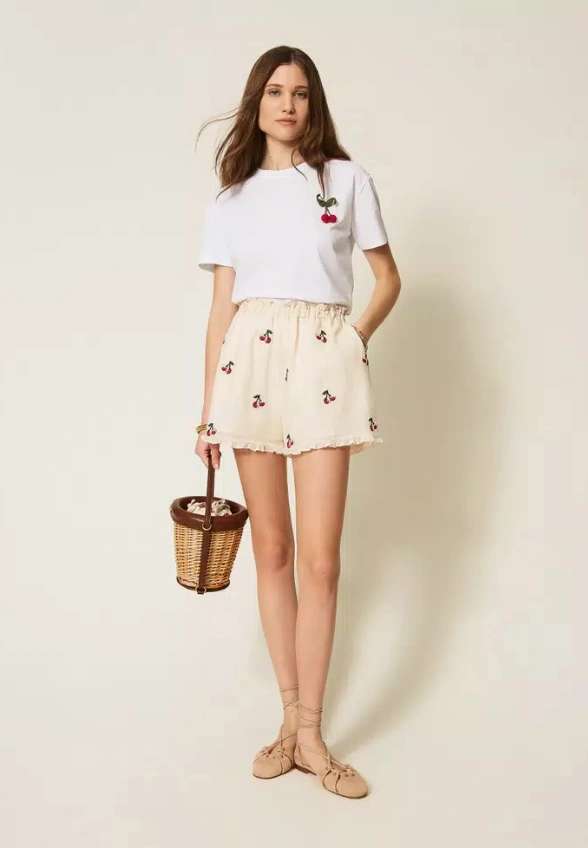 SPODNIE JEANSOWE PIPER SHORT SLIM-FIT JASNY NIEBIESKI