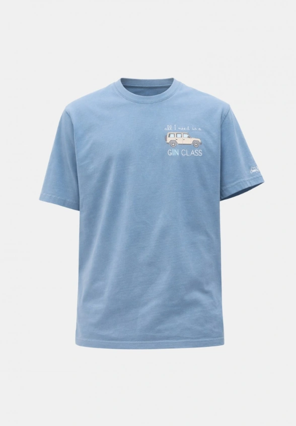 T-SHIRT MĘSKI PORTOFINO BŁĘKITNY
