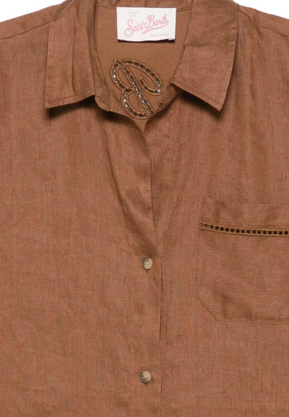 KOSZULA CRISTAL POCKET BRĄZOWA