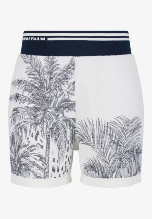 SZORTY Z EGZOTYVZNYM MOTYWEM BIAŁE