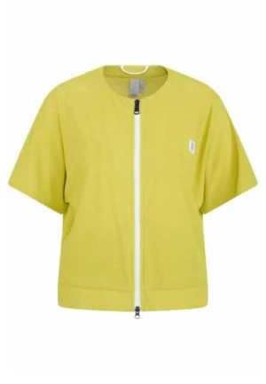 BLUZA Z SIATECZKI LIMONKOWA