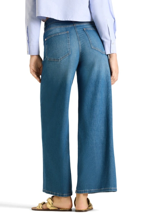 SPODNIE JEANSOWE BAGGY ASYMMETRICAL NIEBIESKIE