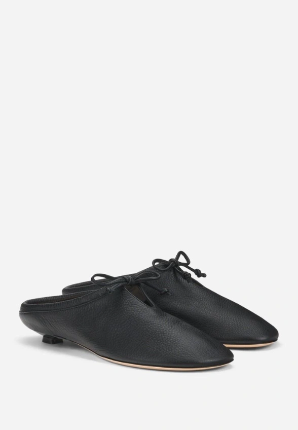 MULE SKÓRZANE ABE EASY CZARNE