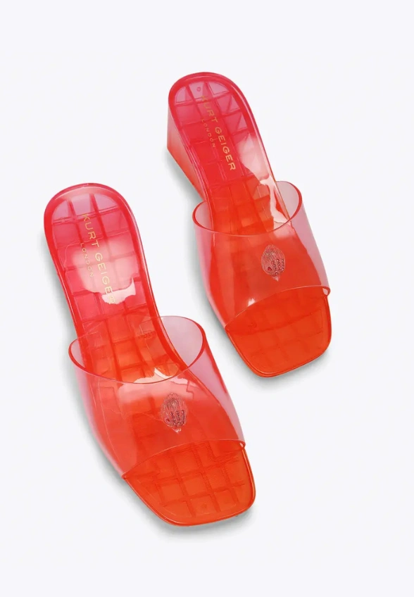 KLAPKI MADDISIN WEDGE MULE RÓŻOWO-POMARAŃCZOWE