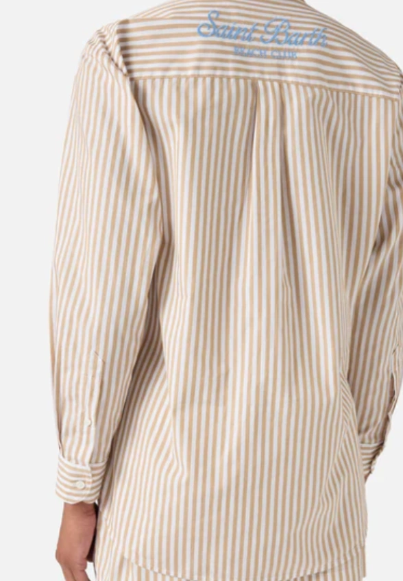 KOSZULA BRIGITTE STRIPES BRĄZOWA