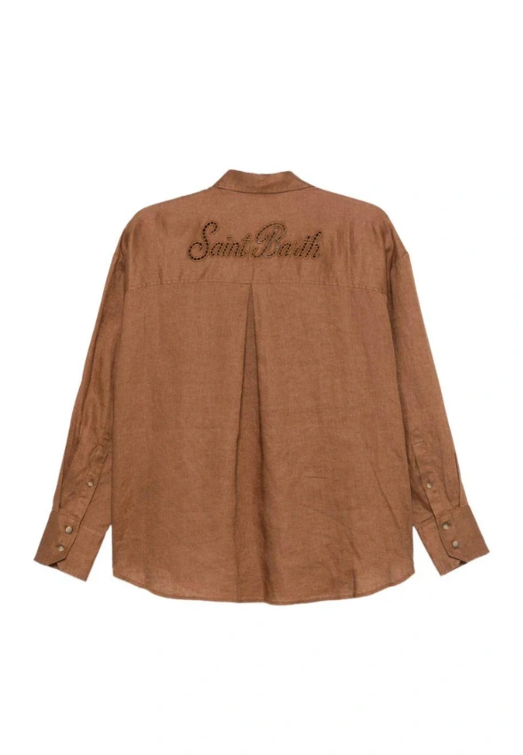 KOSZULA CRISTAL POCKET BRĄZOWA