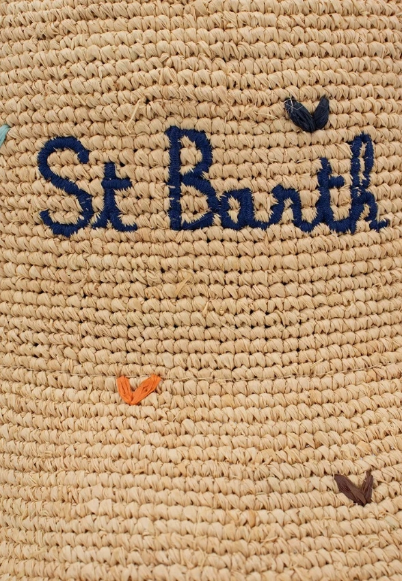 KAPELUSZ RAFFIA HEARTS BEŻOWY