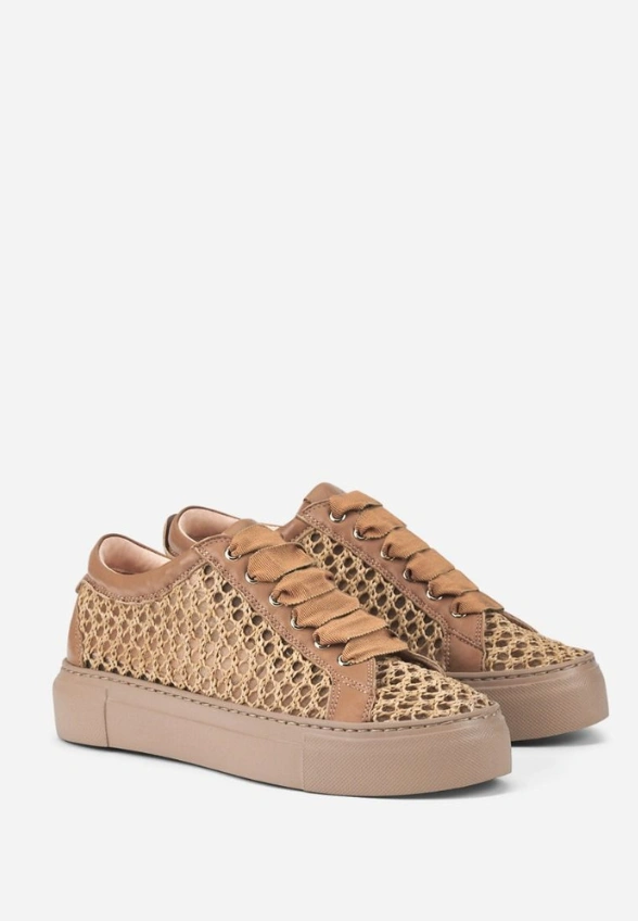 SNEAKERSY METRA KARMELOWY BRĄZ