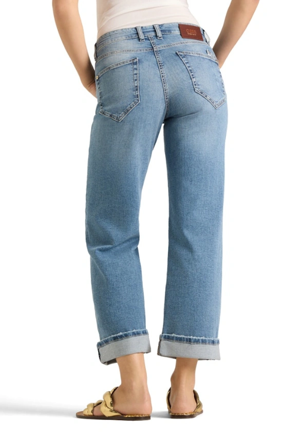 SPODNIE JEANSOWE GAIA RELAXED-FIT NIEBIESKIE