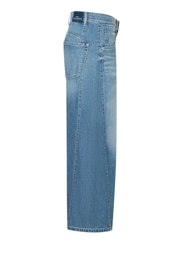 SPODNIE JEANSOWE ORLA WIDE-FIT NIEBIESKIE