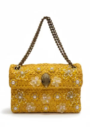 TOREBKA TWEED MINI KENSINGTON ŻÓŁTA