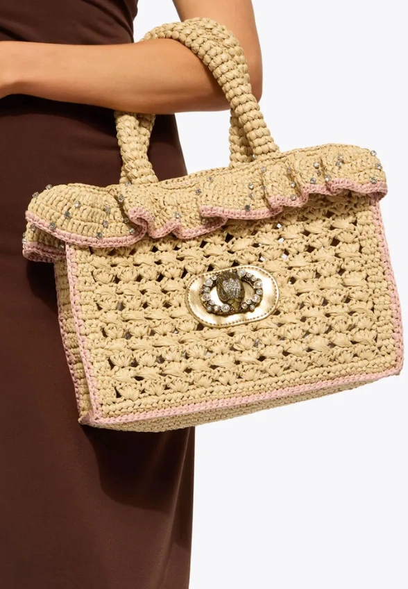 TOREBKA CHELSEA RUFFLE TOTE PIASKOWY BEŻ