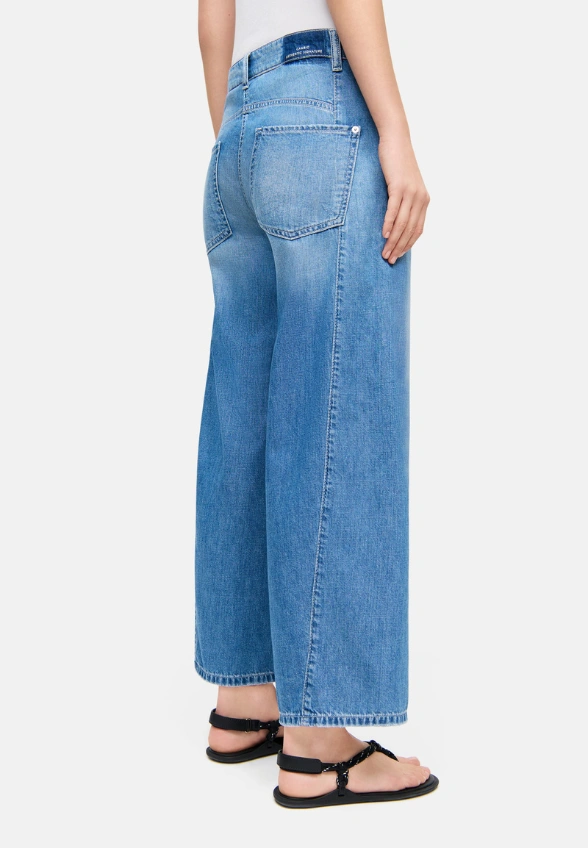 SPODNIE JEANSOWE ORLA WIDE-FIT NIEBIESKIE