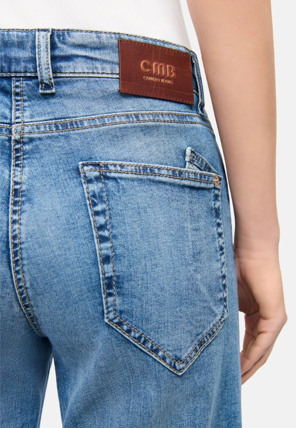 SPODNIE JEANSOWE GAIA RELAXED-FIT NIEBIESKIE