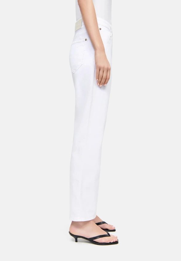 SPODNIE JEANS GAIA RELAXED-FIT BIAŁE